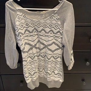 gray/white sweater. worn 6x.